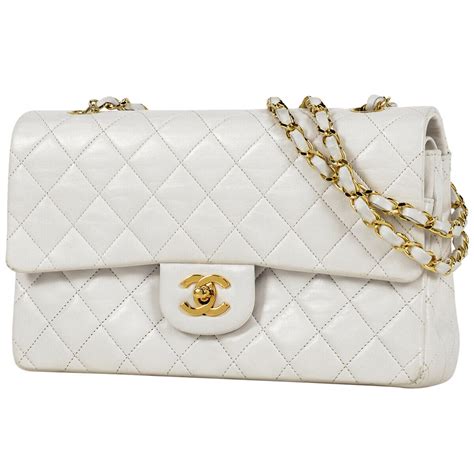 chanel classic white handbag|Chanel Classic Flap Bag: How Much Is It & Is It Worth It .